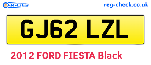 GJ62LZL are the vehicle registration plates.