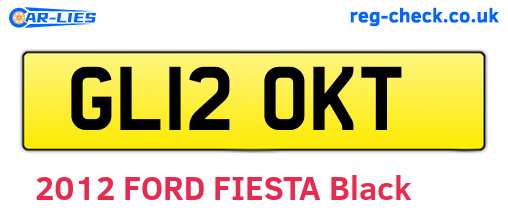 GL12OKT are the vehicle registration plates.