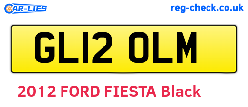 GL12OLM are the vehicle registration plates.