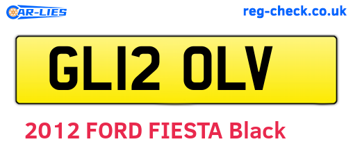 GL12OLV are the vehicle registration plates.