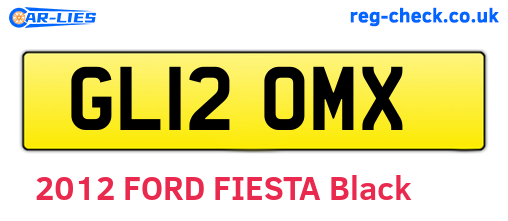 GL12OMX are the vehicle registration plates.