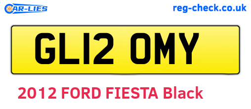 GL12OMY are the vehicle registration plates.