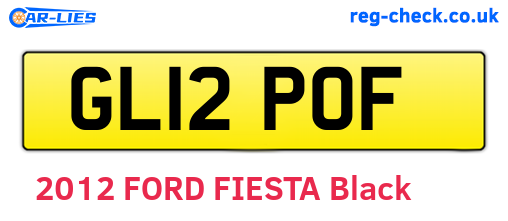 GL12POF are the vehicle registration plates.