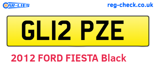 GL12PZE are the vehicle registration plates.