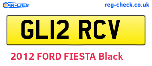 GL12RCV are the vehicle registration plates.