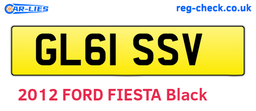 GL61SSV are the vehicle registration plates.