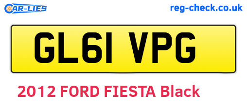 GL61VPG are the vehicle registration plates.
