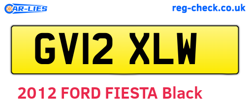 GV12XLW are the vehicle registration plates.