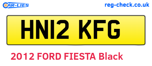 HN12KFG are the vehicle registration plates.