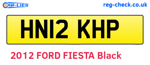 HN12KHP are the vehicle registration plates.