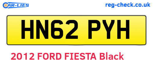 HN62PYH are the vehicle registration plates.