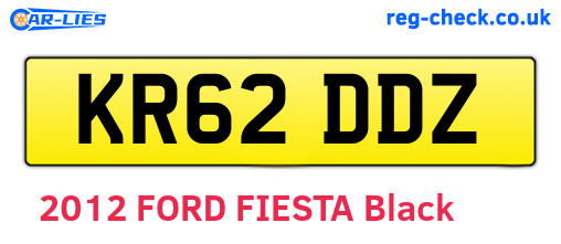 KR62DDZ are the vehicle registration plates.