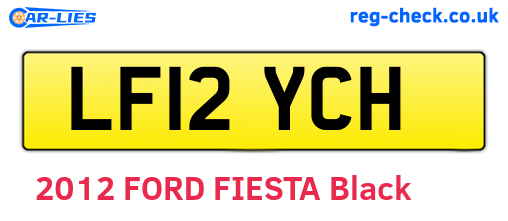 LF12YCH are the vehicle registration plates.