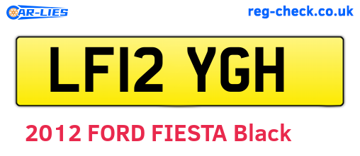 LF12YGH are the vehicle registration plates.