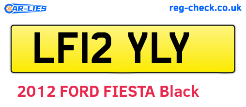 LF12YLY are the vehicle registration plates.