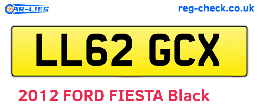 LL62GCX are the vehicle registration plates.