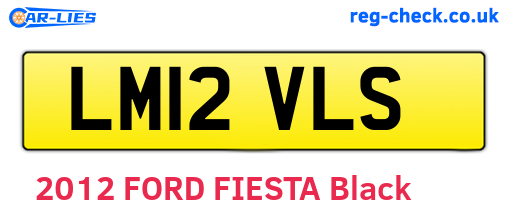 LM12VLS are the vehicle registration plates.