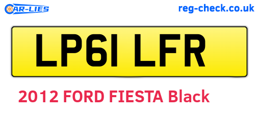LP61LFR are the vehicle registration plates.