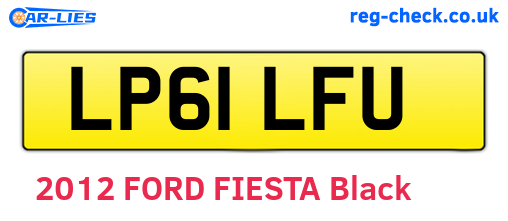 LP61LFU are the vehicle registration plates.