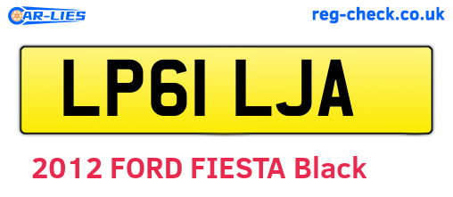 LP61LJA are the vehicle registration plates.