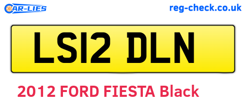 LS12DLN are the vehicle registration plates.