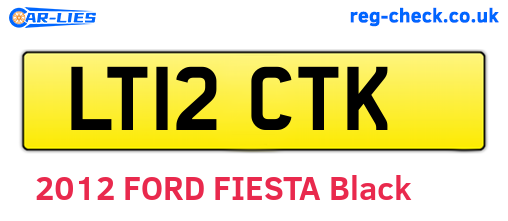 LT12CTK are the vehicle registration plates.