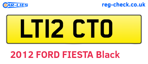LT12CTO are the vehicle registration plates.