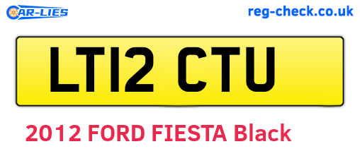 LT12CTU are the vehicle registration plates.