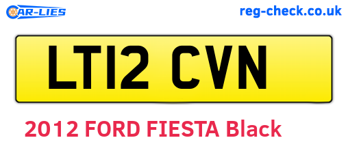 LT12CVN are the vehicle registration plates.