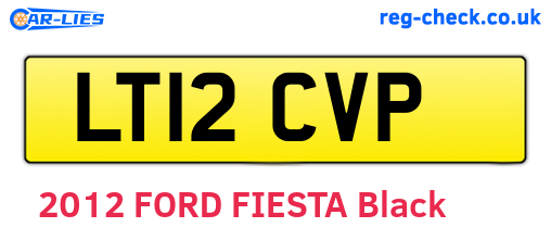 LT12CVP are the vehicle registration plates.