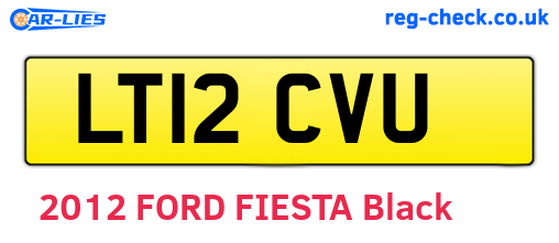 LT12CVU are the vehicle registration plates.