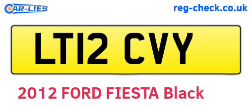 LT12CVY are the vehicle registration plates.