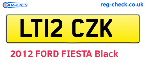 LT12CZK are the vehicle registration plates.