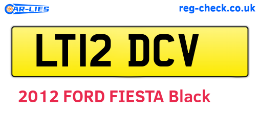 LT12DCV are the vehicle registration plates.