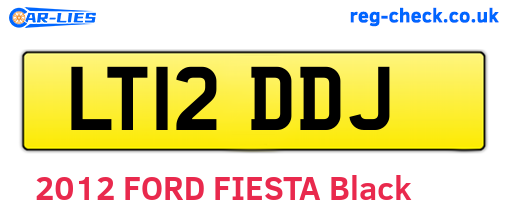 LT12DDJ are the vehicle registration plates.