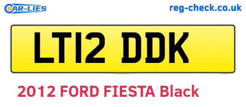 LT12DDK are the vehicle registration plates.