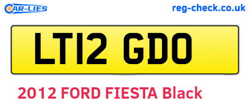LT12GDO are the vehicle registration plates.
