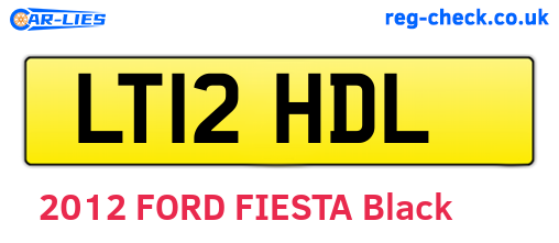 LT12HDL are the vehicle registration plates.