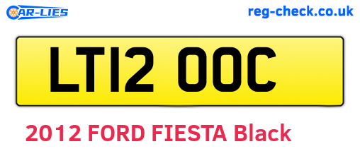 LT12OOC are the vehicle registration plates.