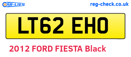 LT62EHO are the vehicle registration plates.