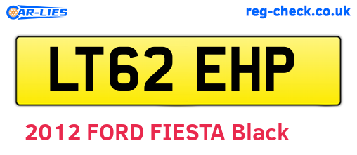 LT62EHP are the vehicle registration plates.