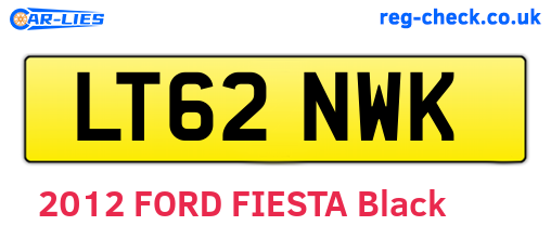 LT62NWK are the vehicle registration plates.
