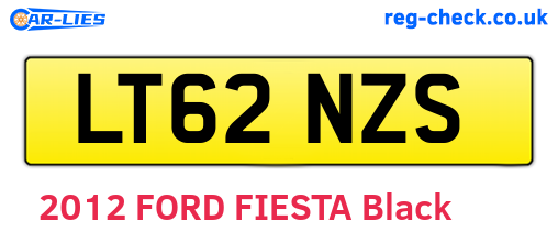 LT62NZS are the vehicle registration plates.