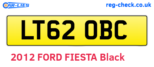 LT62OBC are the vehicle registration plates.