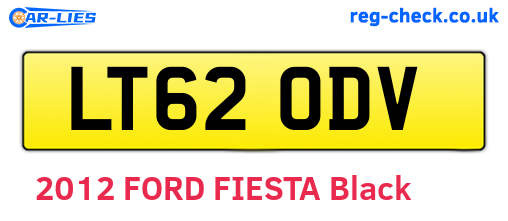 LT62ODV are the vehicle registration plates.