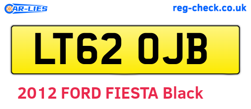 LT62OJB are the vehicle registration plates.