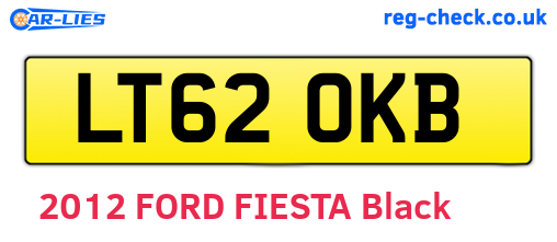 LT62OKB are the vehicle registration plates.