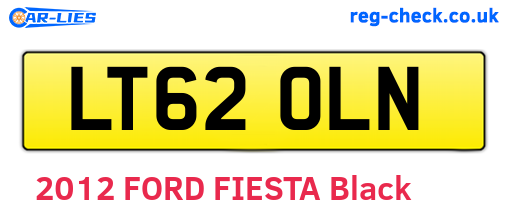 LT62OLN are the vehicle registration plates.