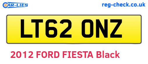 LT62ONZ are the vehicle registration plates.