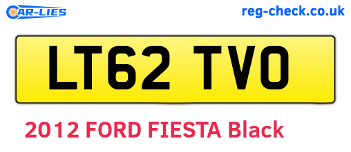 LT62TVO are the vehicle registration plates.